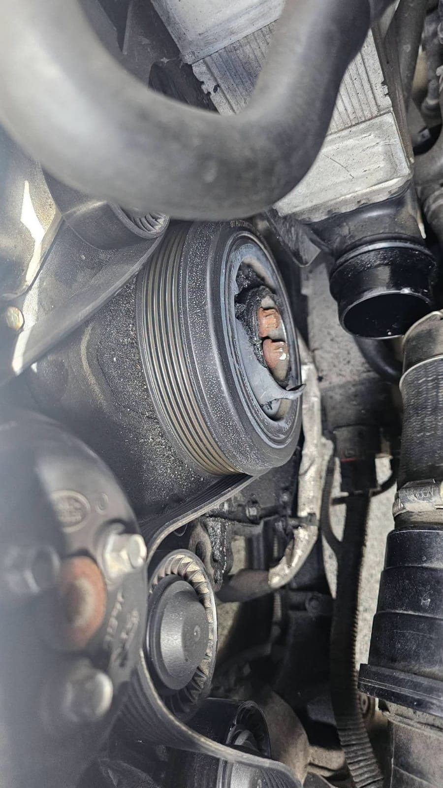 Mobile mechanic work on customer vehicle