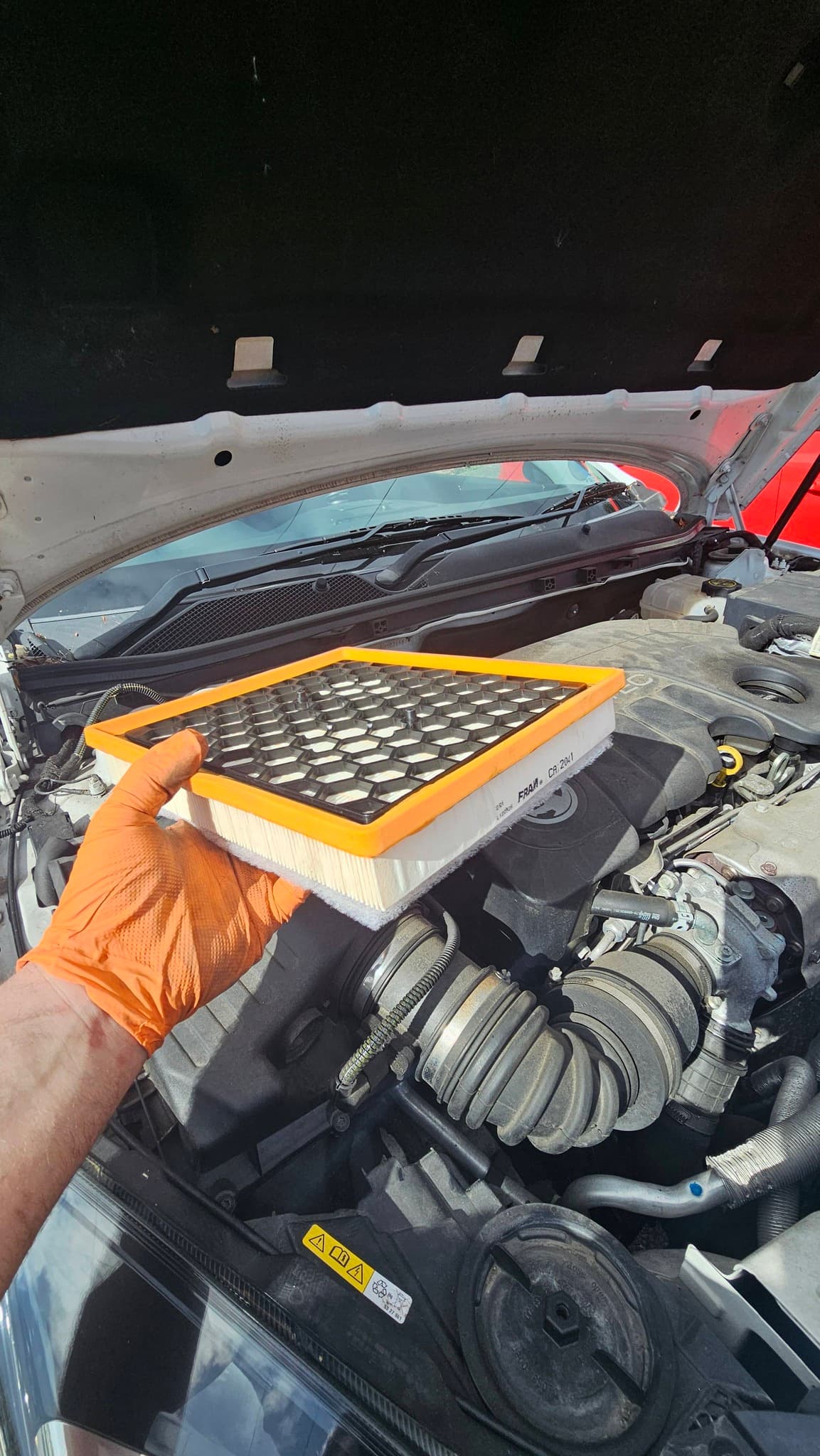 Mechanical repair in progress